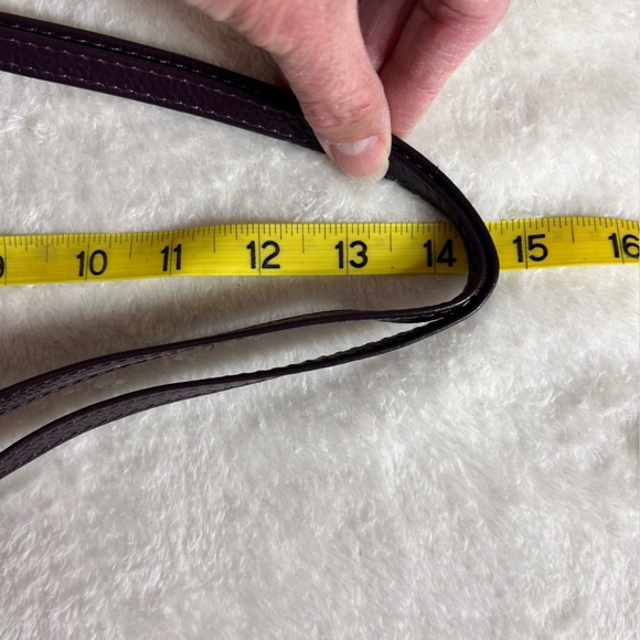 Befen Dark Plum Leather Adjustable Strap Crossbody Bag - Picture 8 of 9